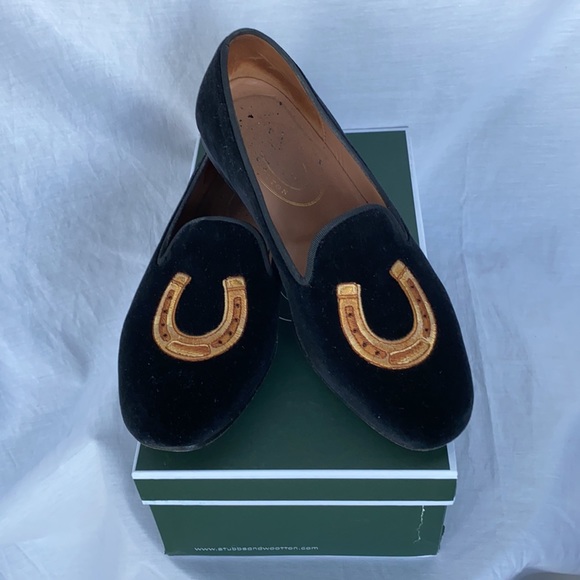 Horseshoe Embroidered Velvet Slipper 9.5US - Picture 7 of 13